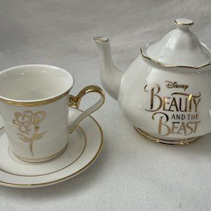 Beauty and the Beast Tea Set Limited Promo 2017 Australian Release RARE Teapot